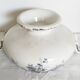 Antique Saint Amand earthenware salad bowl or soup tureen, Marie-Louise model