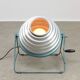Lampadaire réflecteur italien du milieu du siècle en aluminium
