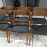 Suite of 6 chairs Farstrup model 206 Denmark 1960