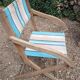 3 antique folding garden armchairs