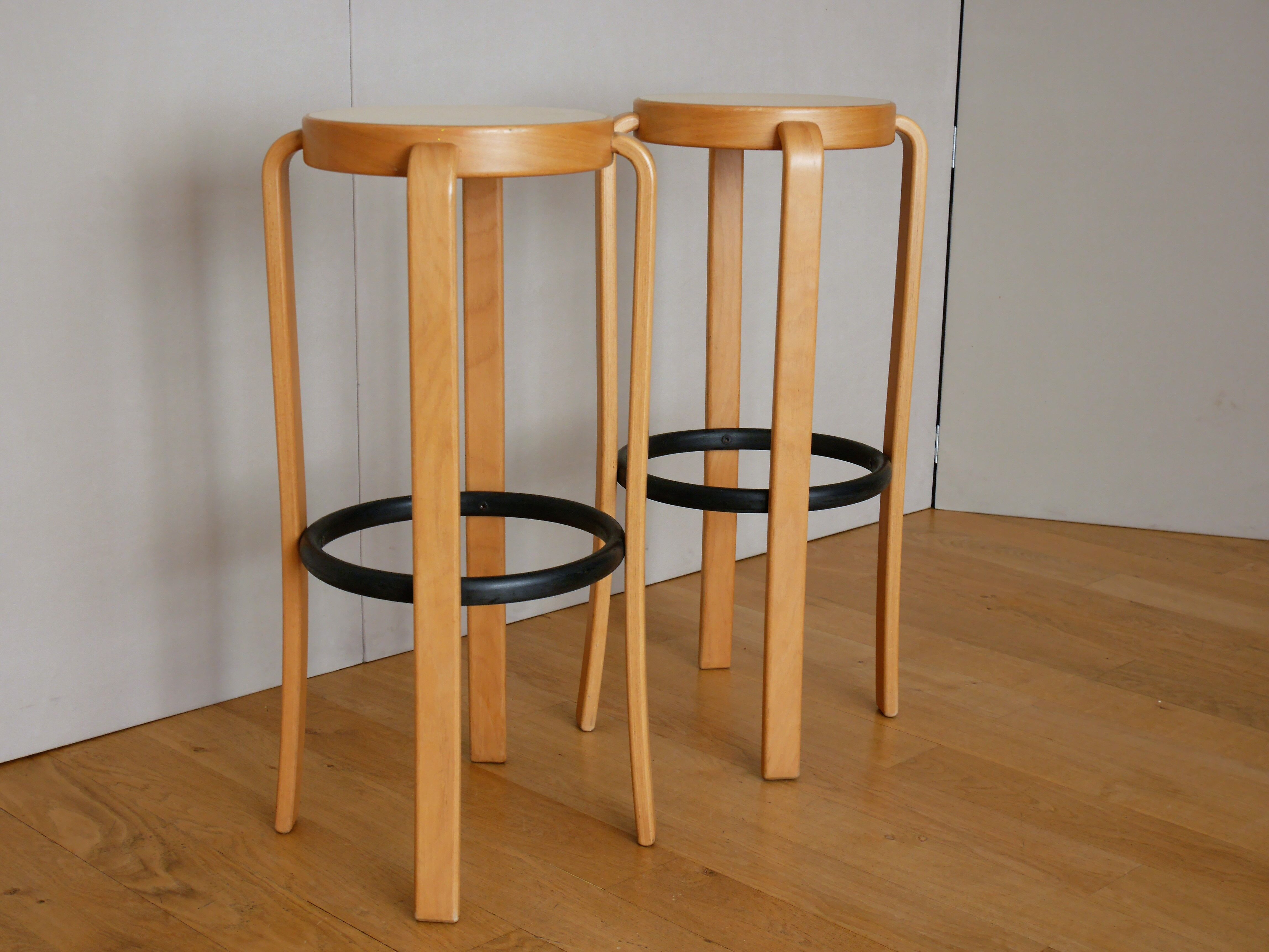 Set of 2 stools scandinavian thygesen and sørensen by magnus olesen