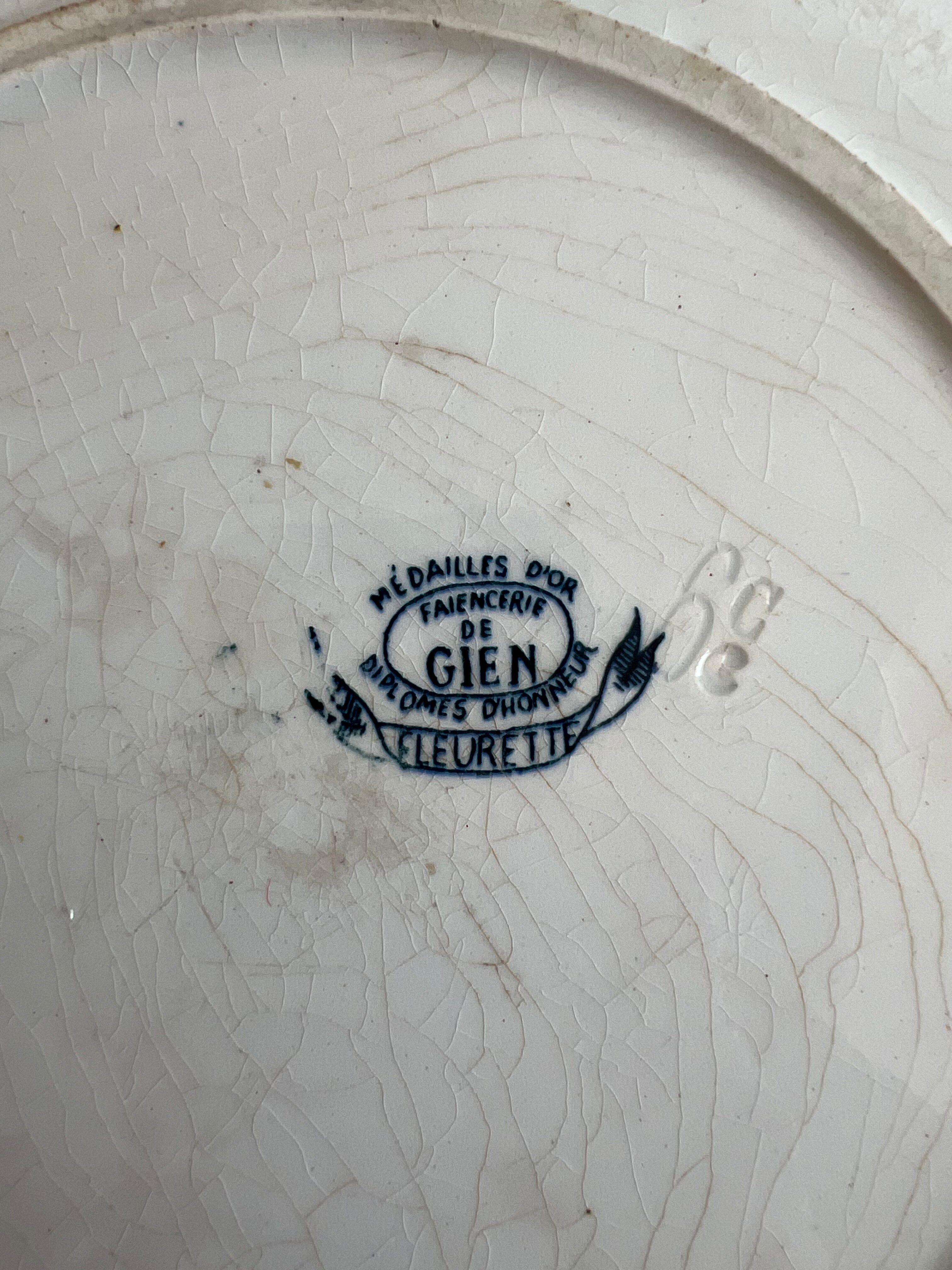 Gien ironstone Fleurette presentation plate