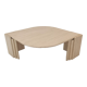 Italian travertine coffee table, 1980's