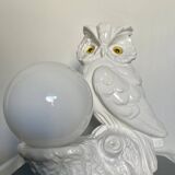 Ceramic owl lamp