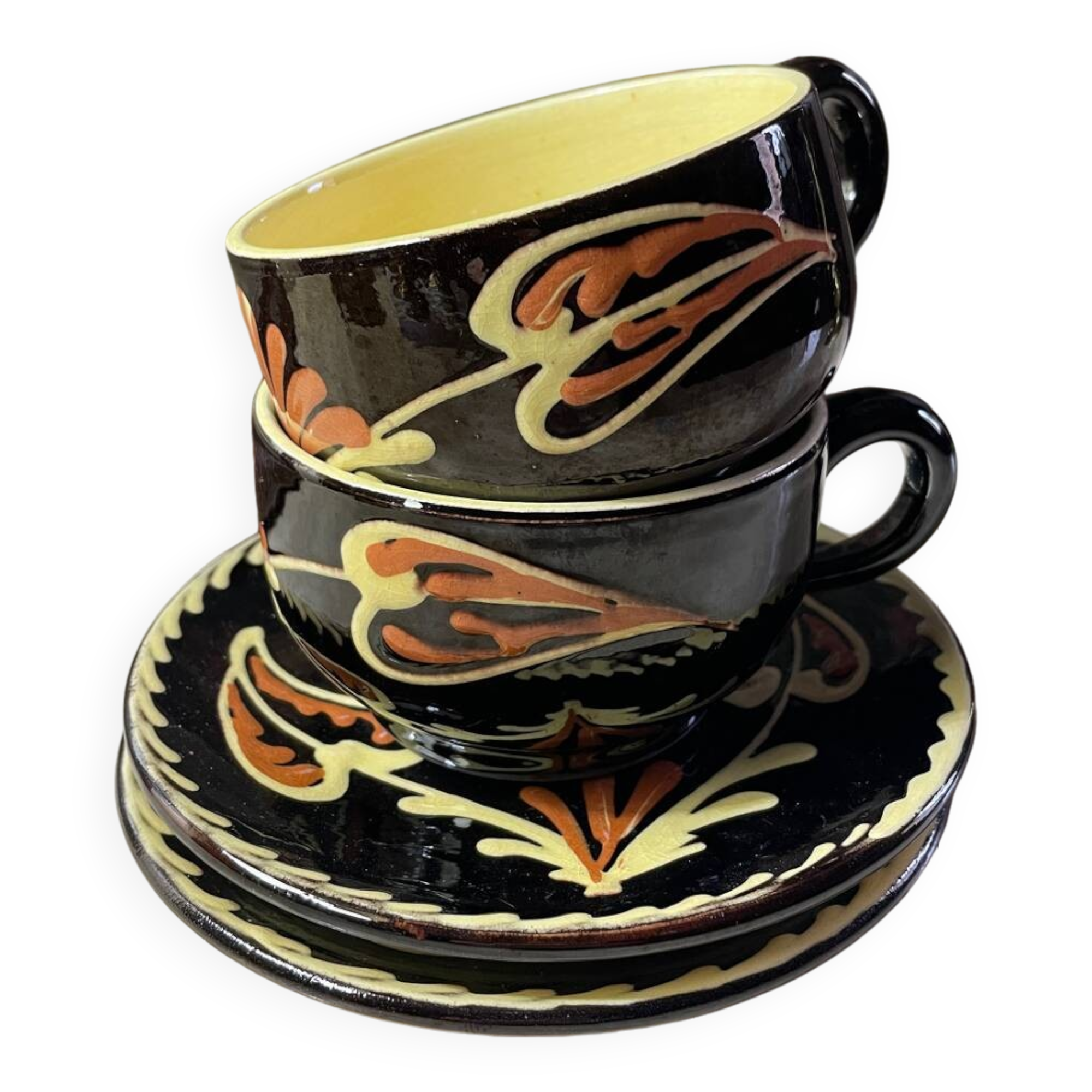 Alsatian ceramic lunch set