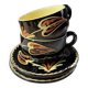 Alsatian ceramic lunch set