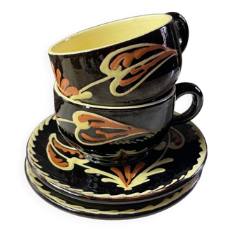 Alsatian ceramic lunch set