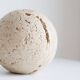 Vintage travertine decorative sphere, 1980s, Italy.