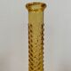 Italian Empoli carafe in amber bubbled glass