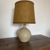 Stoneware lamp - rope lampshade