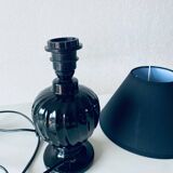 Antique black ceramic lamp