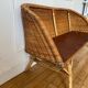 Banc en rotin enfant vintage