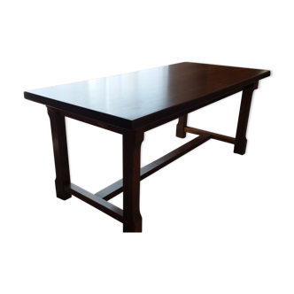 Solid wood farm table