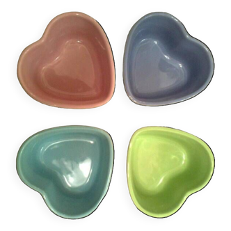 Set of 4 heart-shaped cake molds