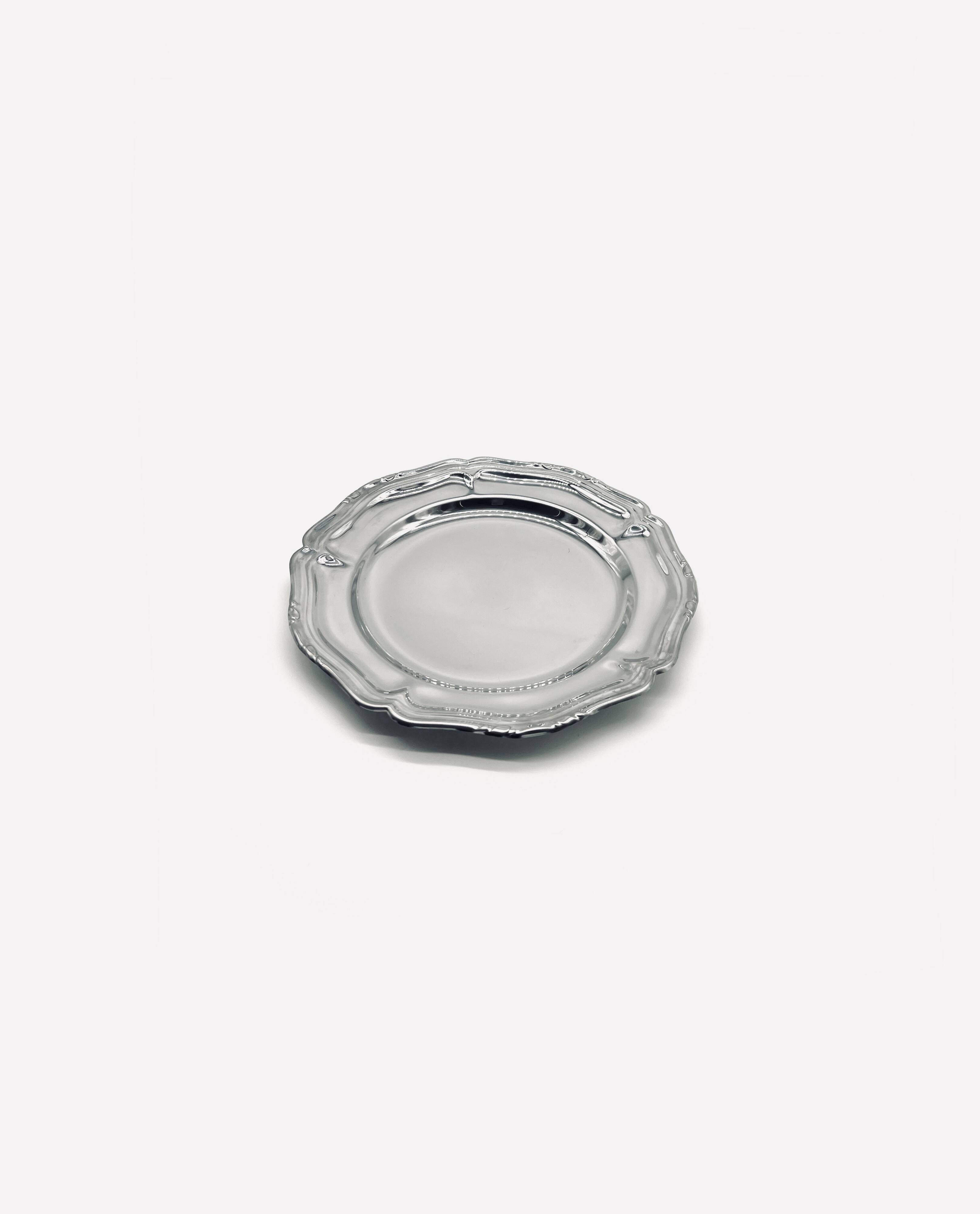 Small stainless steel dish