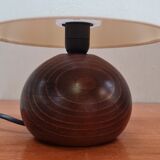 Wooden ball table lamp