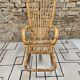 Rocking chair bambou 1950
