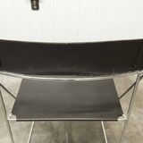 Set of 3 minimalist X line chairs by Niels Jorgen Haugesen for Hybodan circa 1970