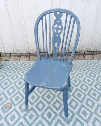 Patinated wooden chair