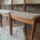 Set of 3 Danish Scandinavian chairs Uldum Mobelfabrik 7171
