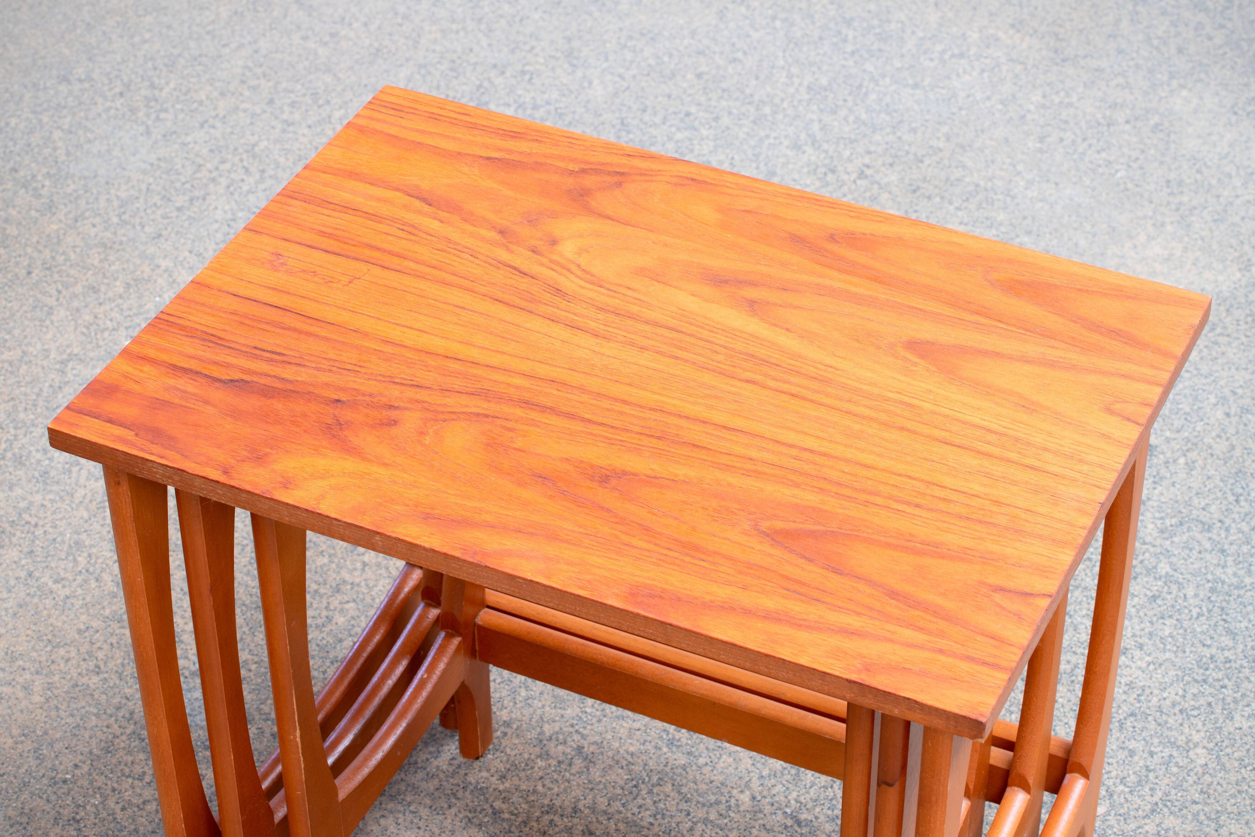 Tables basse gigogne (x3) scandinave vintage 1960