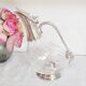 Crystal and silver wine decanter