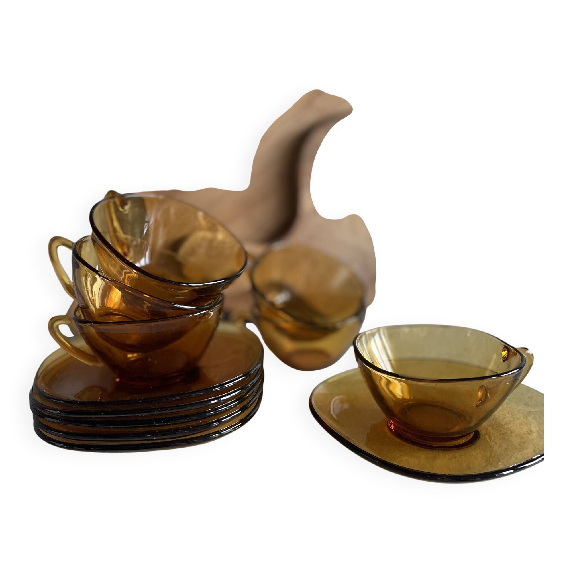 X6 cup and saucer x6 vereco
