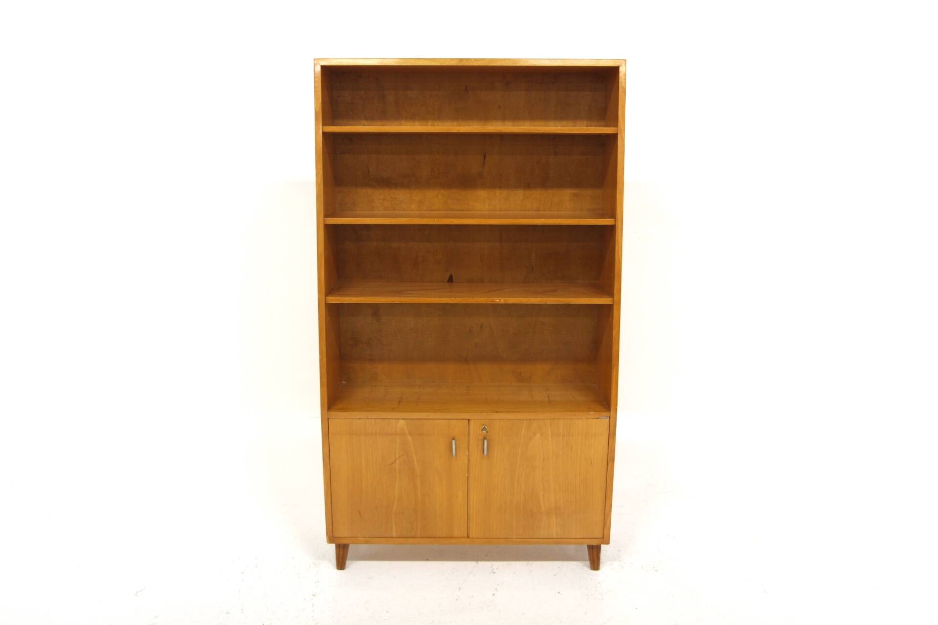 Scandinavian elm bookcase, Sweden, 1960