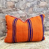 Vintage Moroccan, Berber bujaad pillow, decorative pillow, Berber cushion.