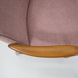 Original vintage armchair "CoCo", 1960s, fully restored, pink