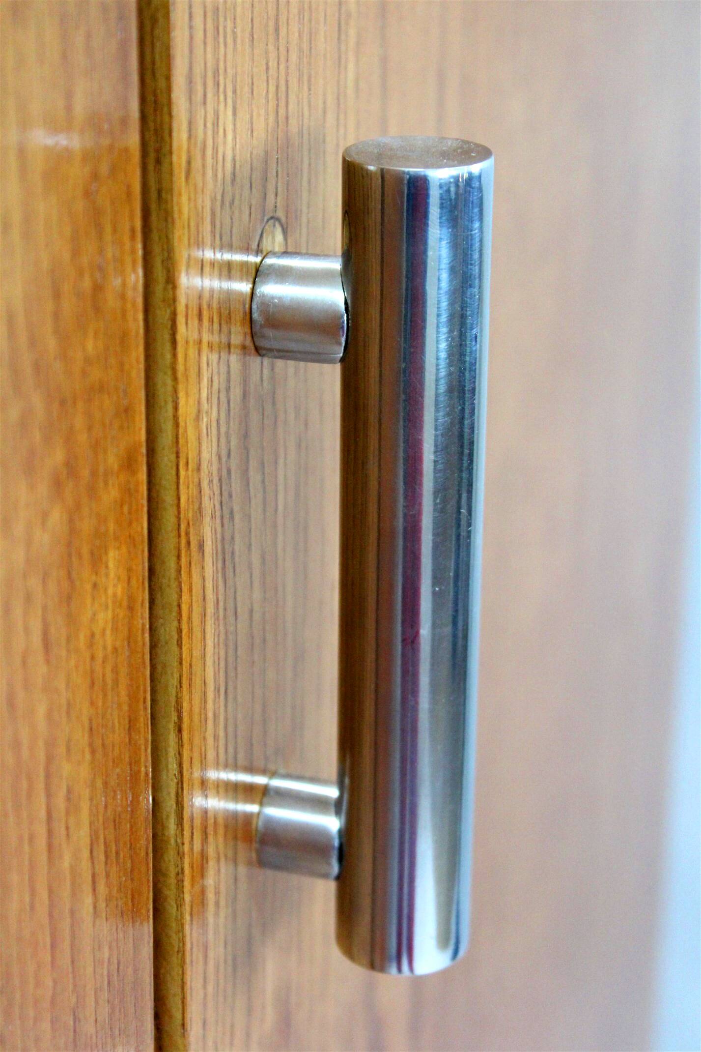 Vintage Bauhaus Chromed Tubular Steel Wardrobe by Hynek Gottwald, 1930s