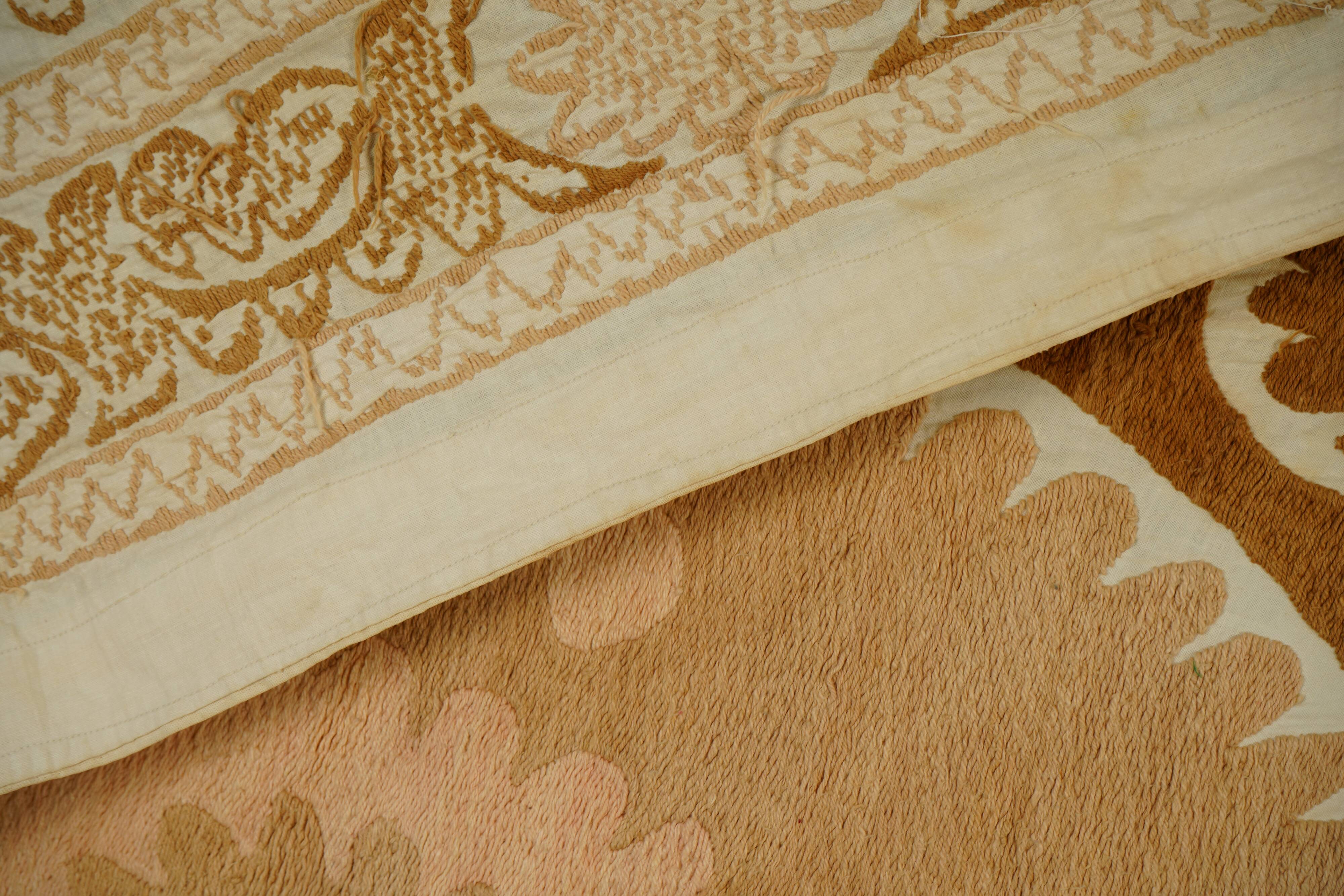 Hand-knotted rug, vintage Turkish rug 129x133 cm