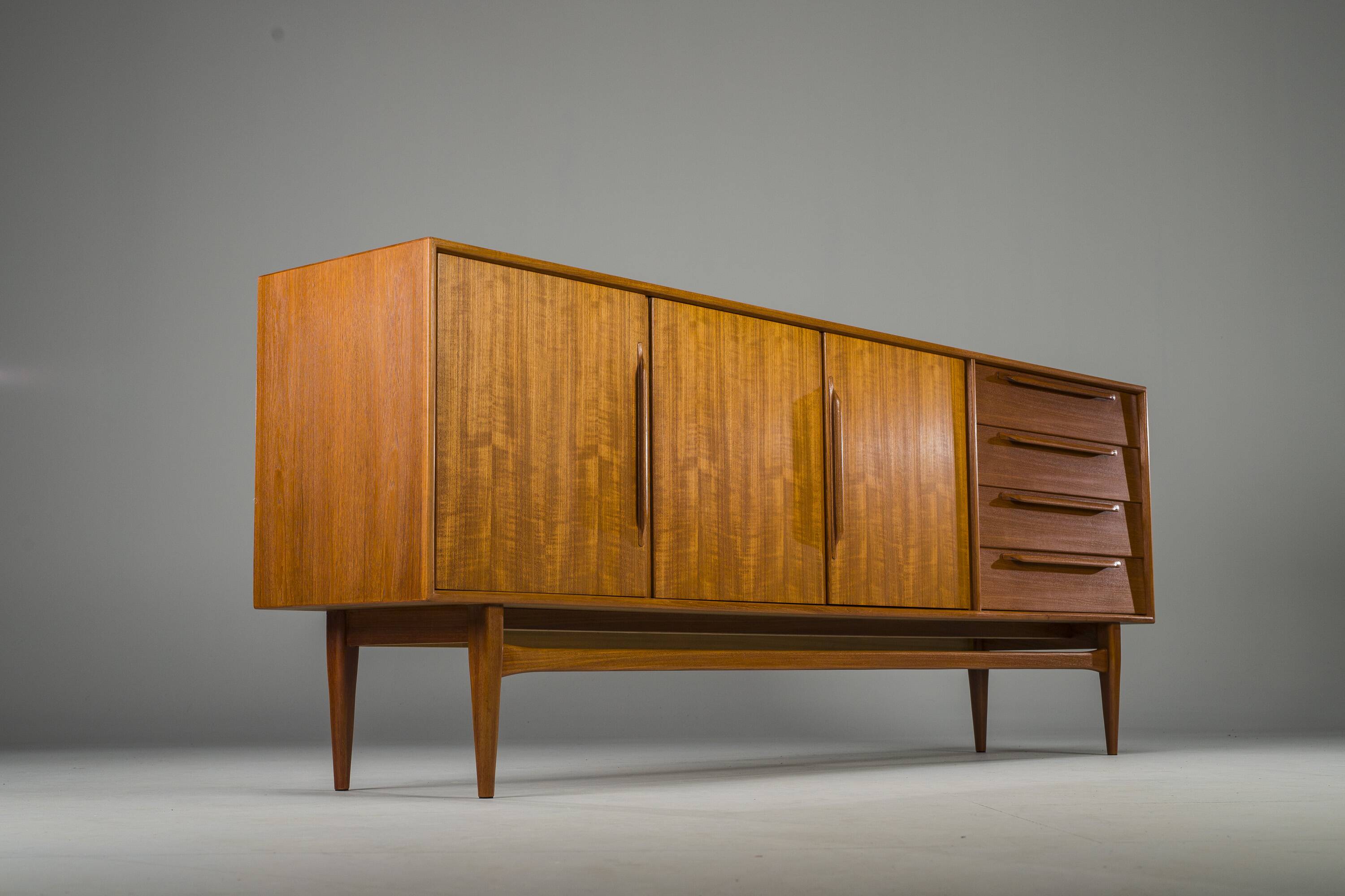 Mid-Century Type 214 Sideboard in Teak by Heinrich Riestenpatt for RT Möbel
