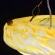 Pendentif Art Déco en verre de Murano jaune, 1950