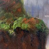 Painting made in oil on wooden panel