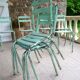 Set of 8 Art Prog metal garden chairs