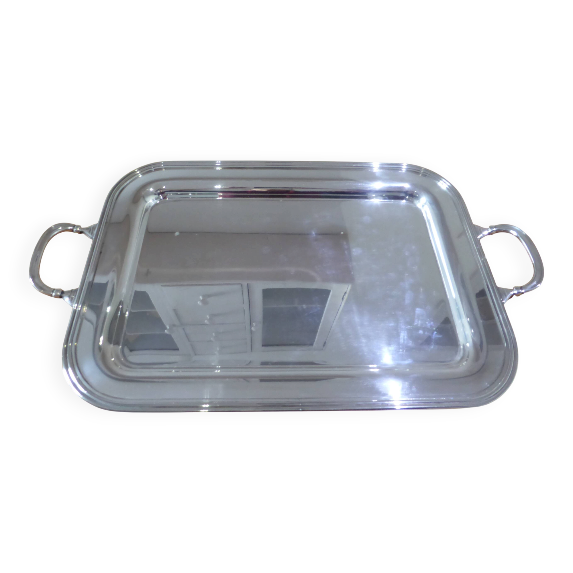 Silver-plated metal tray Cesa 240567