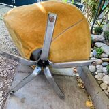 Space age mustard armchair