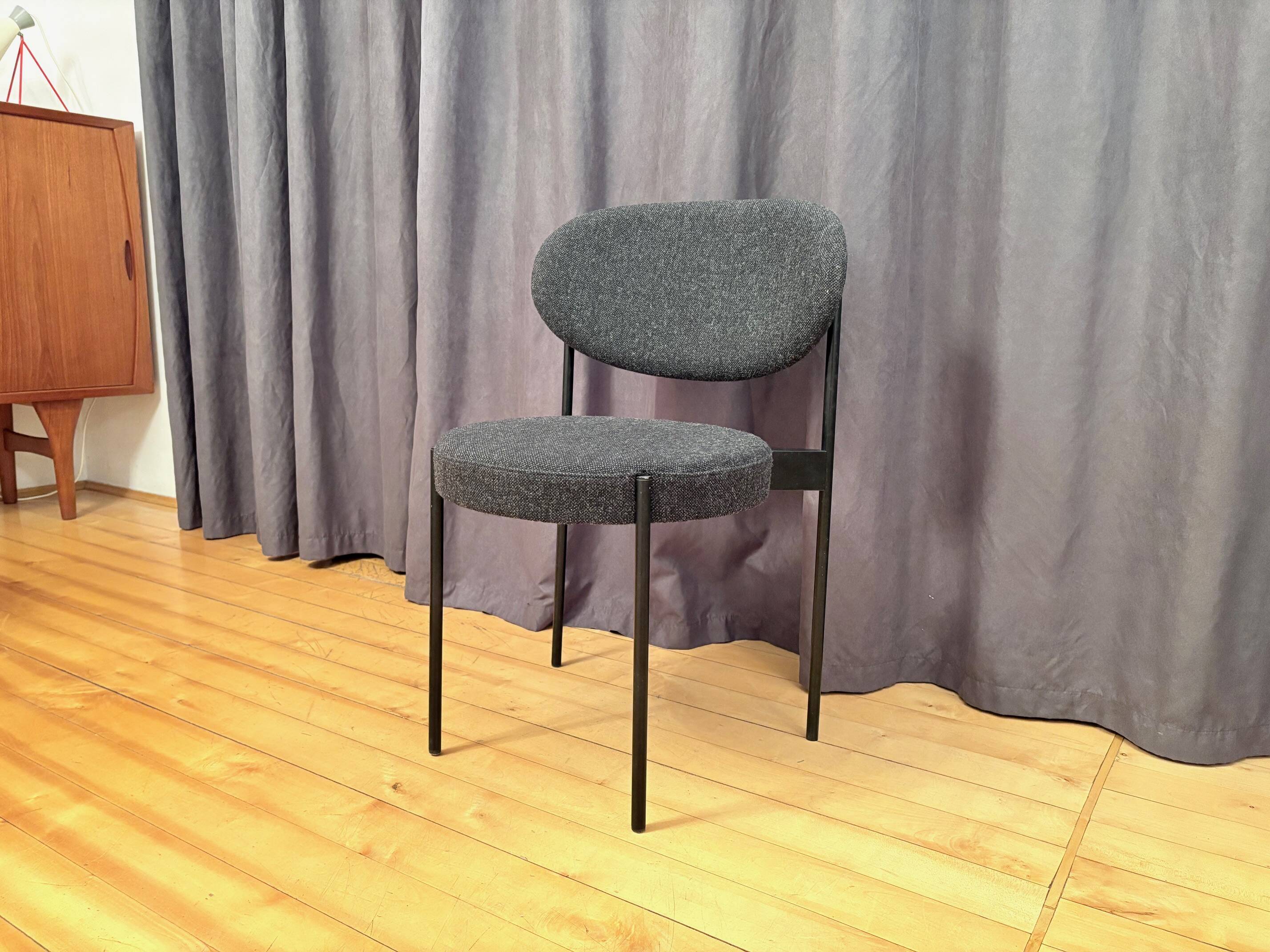 Chair 430 designed by Verner Panton, Verpan, Denmark, signed by Peter.