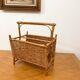Rattan magazine rack - 60s/70s - Riviera spirit