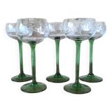 Service de 6 verres Alsace en cristal