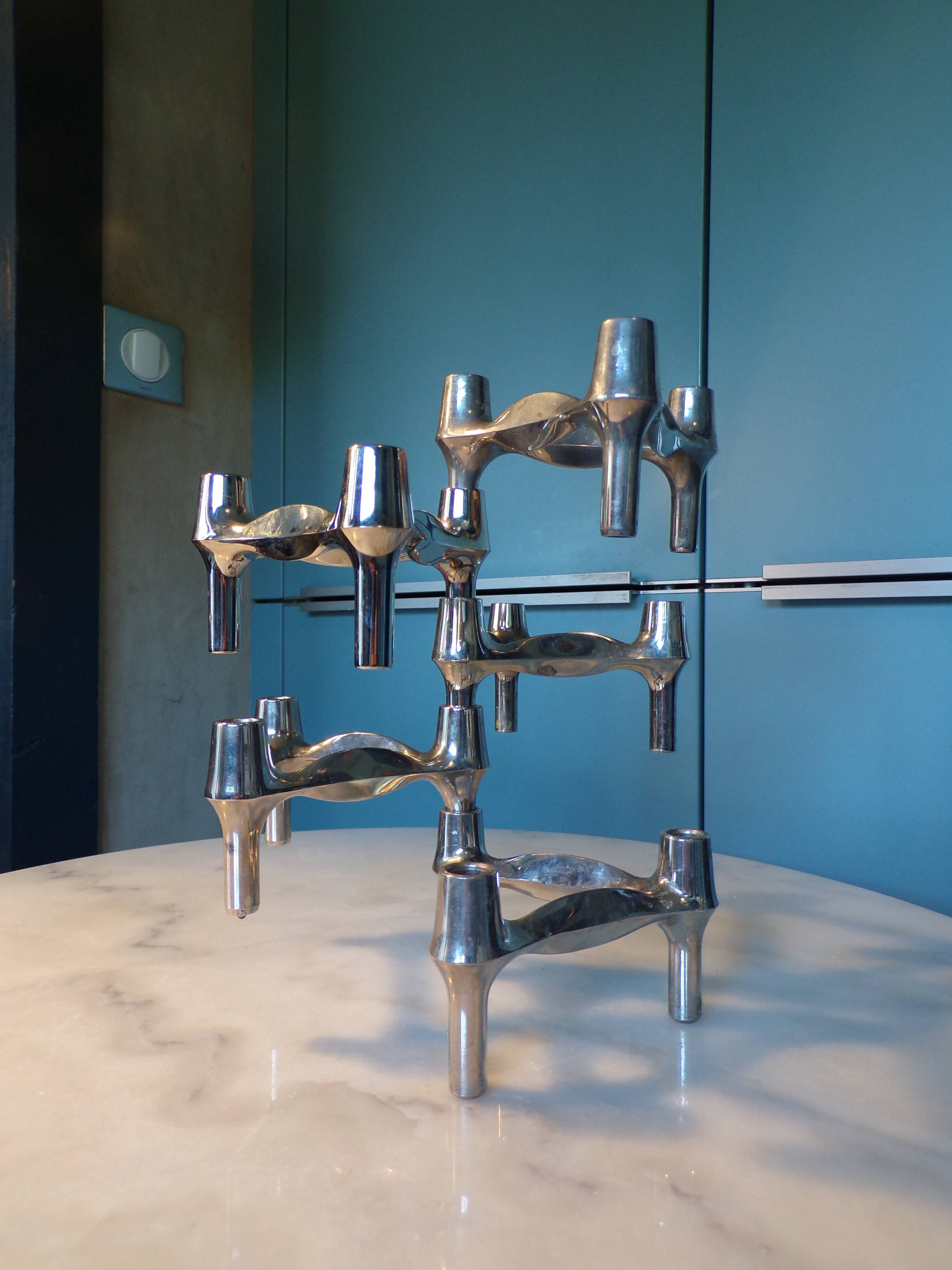 Set of 5 modular candle holders Nagel BMF