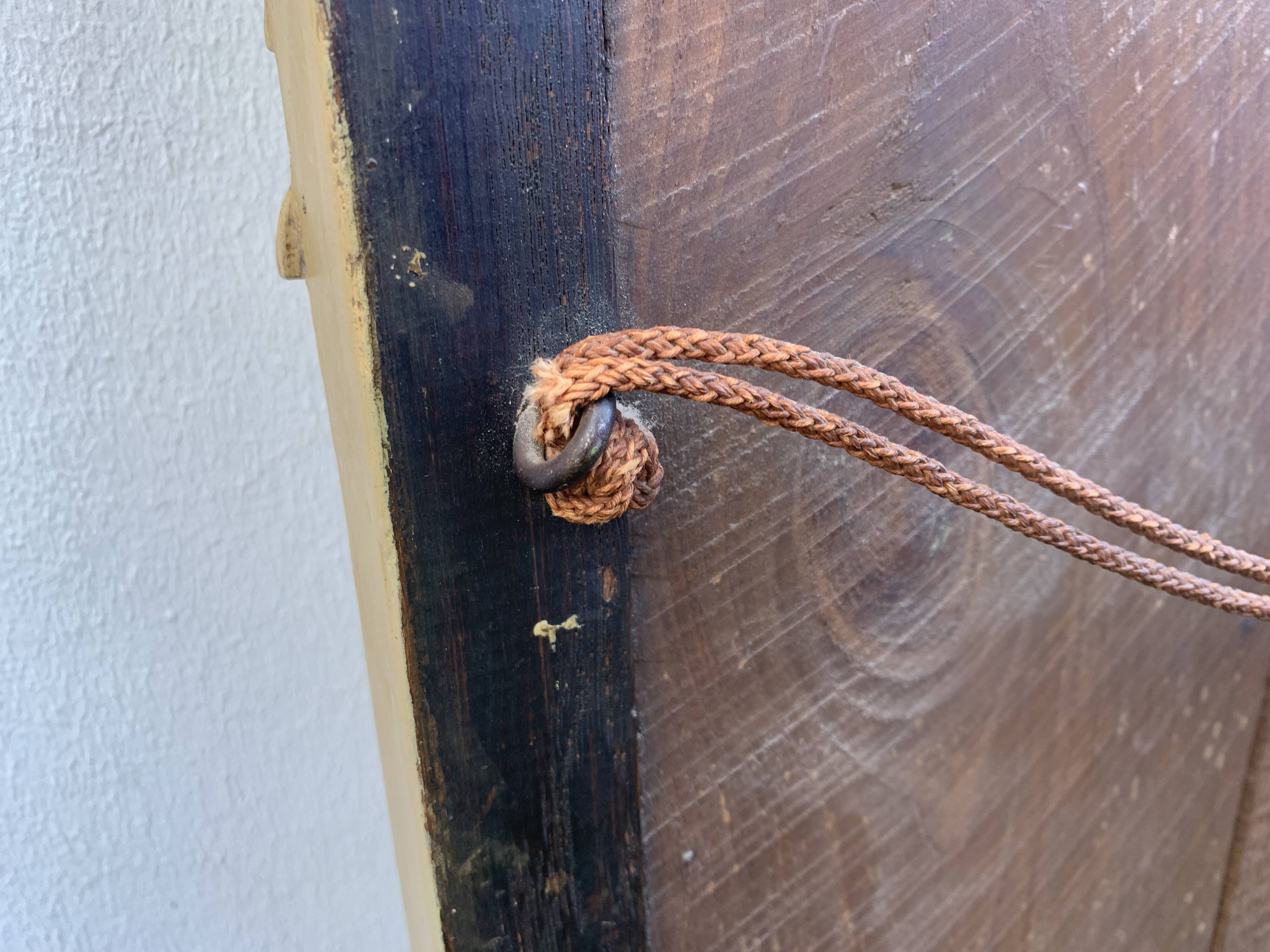 Antique mirror with gilded wood pediment, Louis XVI style