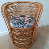 Rattan armchair for children