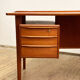 Mid-Century Danish Teak Desk by Peter Løvig Nielsen for Hedensted Møbelfabrik, Denmark, 1970s
