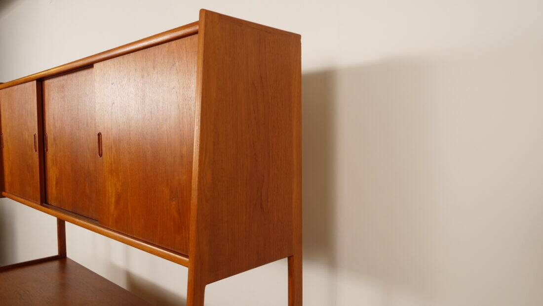 Vintage highboard | Wall cabinet | Teak | 175 cm