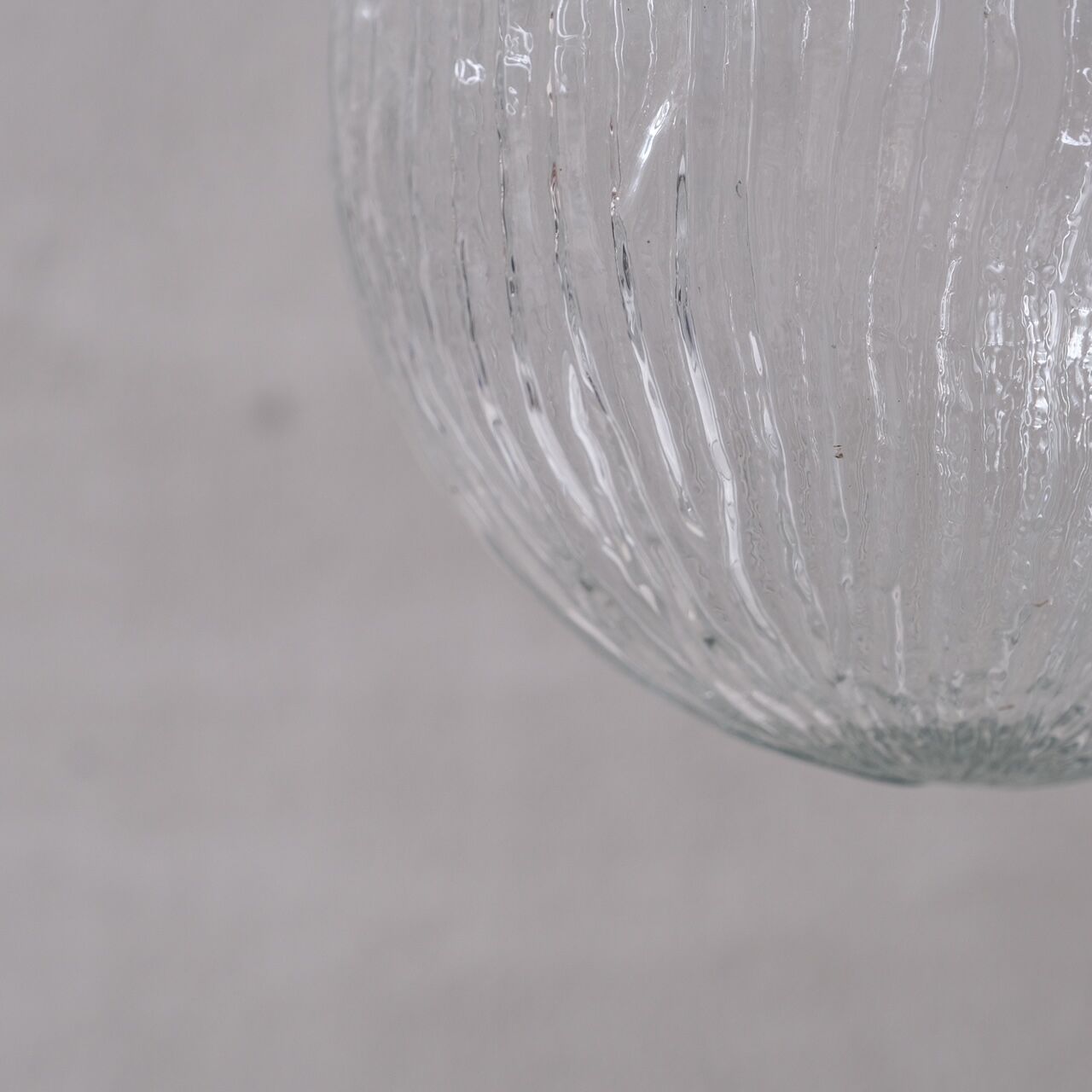 Italian Mid-Century Glass and Brass Pendant Light