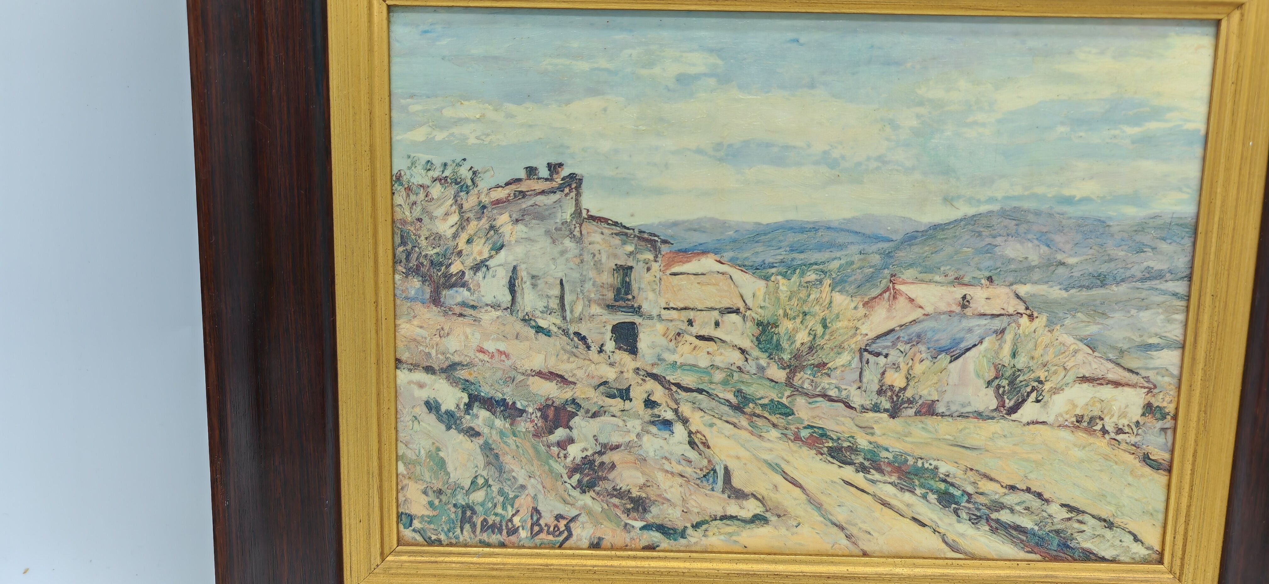 Oil on panel of René Bres