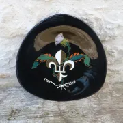 Decorative plate Longwy commemoration of the reunification of Lorraine