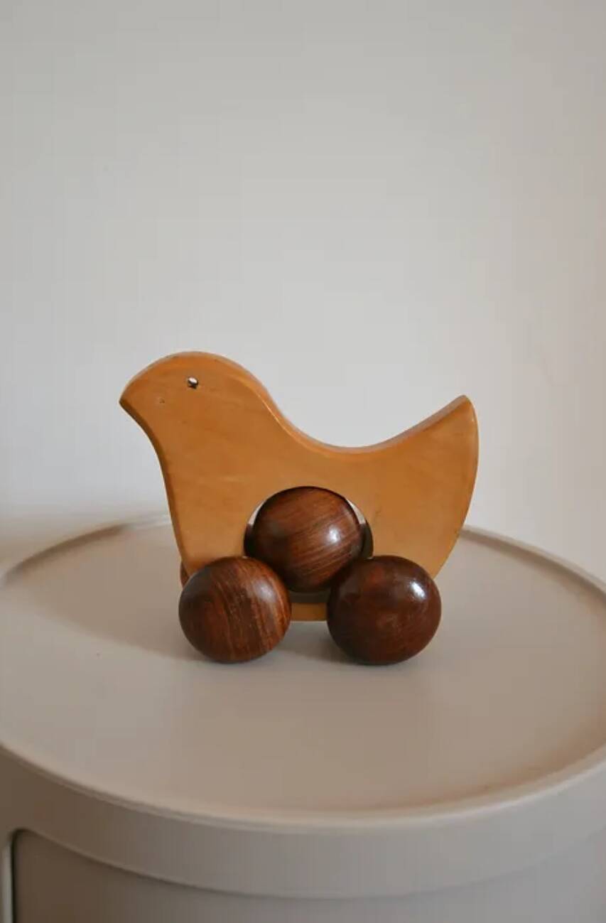Vintage Scandinavian wooden toy